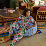 Kip & Co Spring In The Air Adult Organic Cotton Short Sleeve Shirt & Pant Pyjama Set