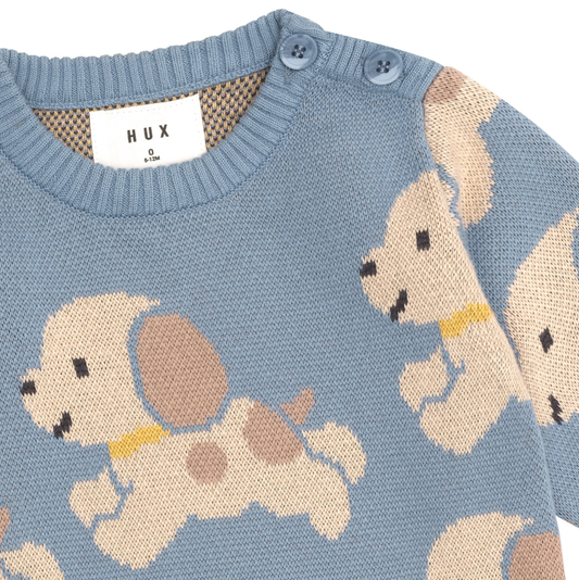 Huxbaby Sailor Pup Knit Jumper