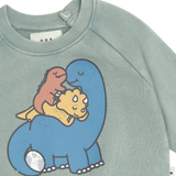 Huxbaby Cuddlesaurus Sweatshirt Washed Jalapeno