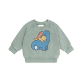 Huxbaby Cuddlesaurus Sweatshirt Washed Jalapeno