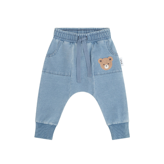 Huxbaby Huxbear Knit Denim Drop Crotch Pant