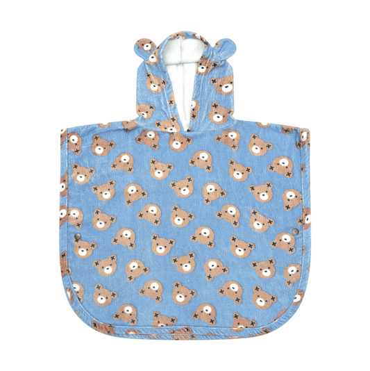 Huxbaby Huxbear Swim Poncho Cornflower