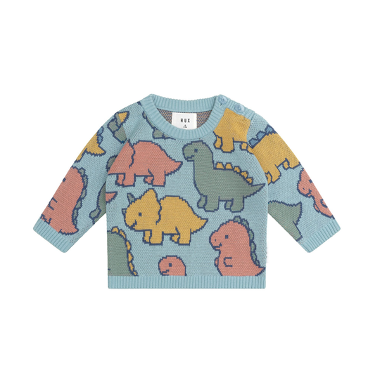 Huxbaby Dino Play Knit Jumper