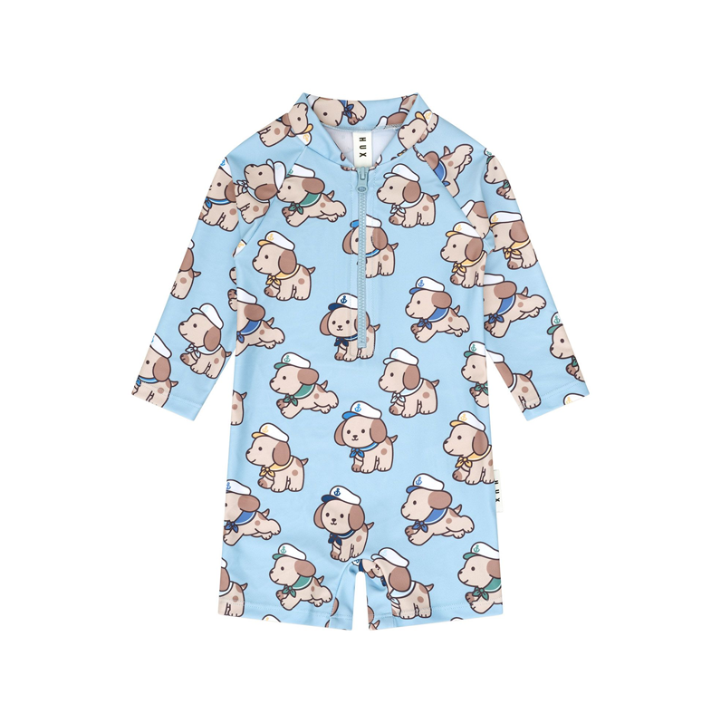 Huxbaby Sailor Pup Swim Shortie Marine Blue