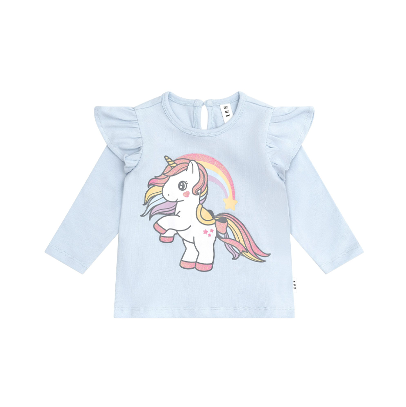 Huxbaby Rainbow Unicorn Frill Top Ice Water