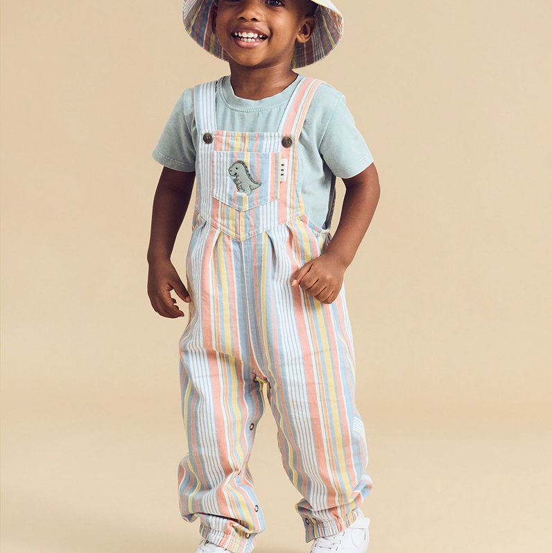 Huxbaby Vintage Stripe Overall