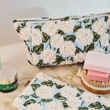 Kip & Co Hydrangea Blue Velvet Cosmetics Purse