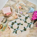Kip & Co Hydrangea Blue Velvet Cosmetics Purse