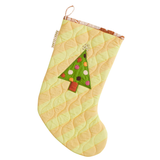 Sage & Clare Jarita Stripe Christmas Stocking - Citron