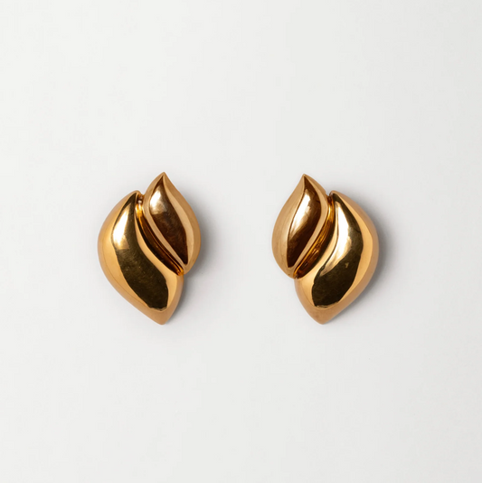 Jasmin Sparrow Petal Earrings Gold