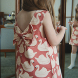 Konges Sløjd Magot Bow Dress - Swan