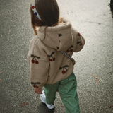 Konges Sløjd Jody Teddy Hoodie Ma Grande Cerise