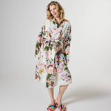 Kip & Co Belle Floral Linen Robe