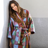 Kip & Co Bondi Tartan Terry Bath Robe