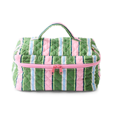Kip & Co Cactus Stripe Quilted Cotton Toiletry Case