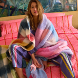 Kip & Co Candy Clouds Tartan Cosy Blanket
