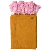 Kip & Co Dijon Rose Tassel Throw