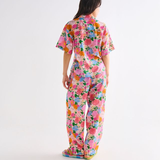 Kip & Co Follow The Sun Adult Organic Cotton Short Sleeve Shirt & Pant Pyjama Set
