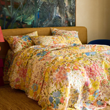 Kip & Co Forever Floral Butter Euro Linen Pillowcases 2P Set