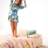 Kip & Co Forever Floral Butter Linen Fitted Sheet