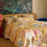 Kip & Co Forever Floral Butter Linen Quilt Cover