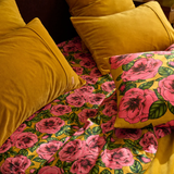 Kip & Co Golden Peony Organic Cotton Flat Sheet