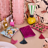 Kip & Co Golden Peony Velvet Cosmetics Purse