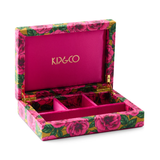 Kip & Co Golden Peony Velvet Jewellery Box