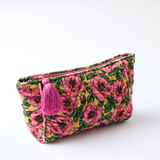Kip & Co Golden Peony Velvet Toiletry Bag