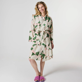 Kip & Co Hydrangea Pink Linen Robe