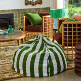 Kip & Co Moss Stripe Boucle Beanbag