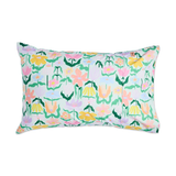 Kip & Co Popping Flowers Green Organic Cotton Pillowcase