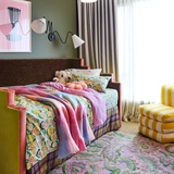 Kip & Co Popping Flowers Green Organic Cotton Quilt Cover