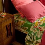 Kip & Co Somerset Green Organic Cotton Fitted Sheet