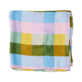 Kip & Co Sorbet Tartan Bamboo Swaddle