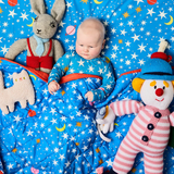 Kip & Co Stars And Moon Organic Cotton Baby Fitted Sheet