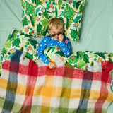 Kip & Co Tarragon Stripe Organic Cotton Flat Sheet