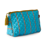Kip & Co Aegean Stripe Quilted Cotton Toiletry Purse