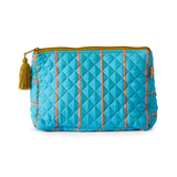 Kip & Co Aegean Stripe Quilted Cotton Toiletry Purse