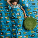 Kip & Co Campsite Velvet Pea Cushion