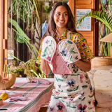 Kip & Co Pretty Pansy Double Oven Mitt