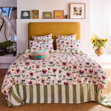 Kip & Co Pretty Pansy Organic Cotton Fitted Sheet