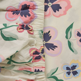 Kip & Co Pretty Pansy Organic Cotton Fitted Sheet