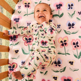 Kip & Co Pretty Pansy Organic Cotton Baby Fitted Sheet