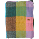 Kip & Co Sorbet Tartan Linen Flat Sheet