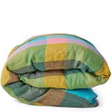 Kip & Co Sorbet Tartan Linen Quilt Cover