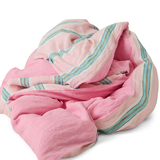 Kip & Co Tickled Pink Stripe Linen Quilt Cover