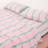 Kip & Co Tickled Pink Stripe Linen Pillowcases 2P Std Set