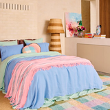 Kip & Co Tickled Pink Stripe Woven Throw