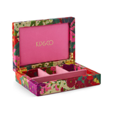 Kip & Co Australian Bush Blossom Velvet Jewellery Box Small